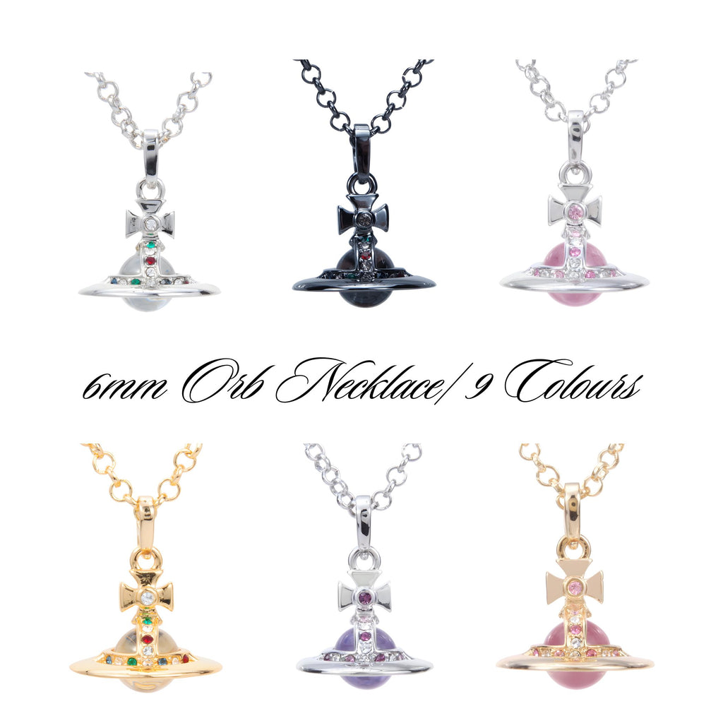 6MM Small Orb Pendant Necklace *9 Colours*